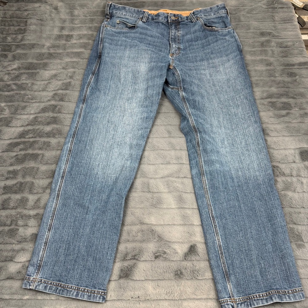 Duluth Trading Co Flex Ballroom Jeans Mens 38x30 Relaxed Fit Blue Denim 13167